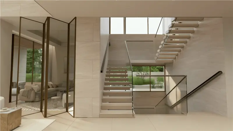 Living room, three-bedroom typical